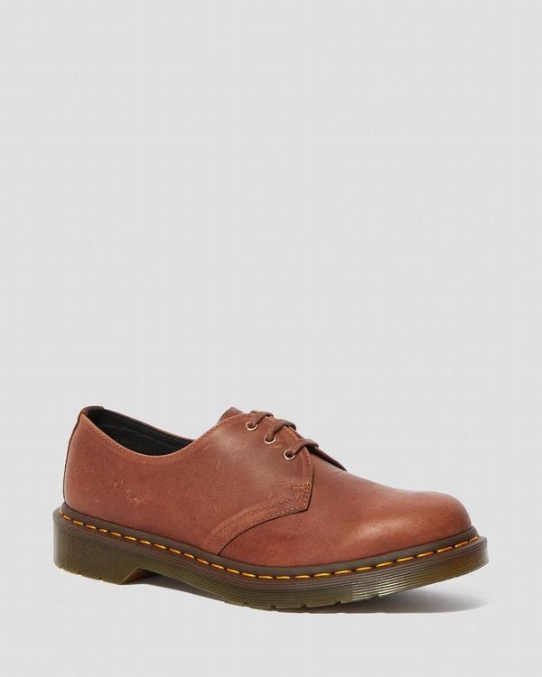 Dr Martens Dámské Polobotky 1461 Soap Stone Hnědé Šedé, CZ-941870